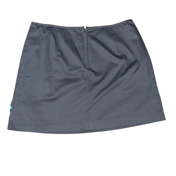 NWT Bamboo Traders Black Mini Skirt Size 14 Cotton Blend - Picture 2 of 6